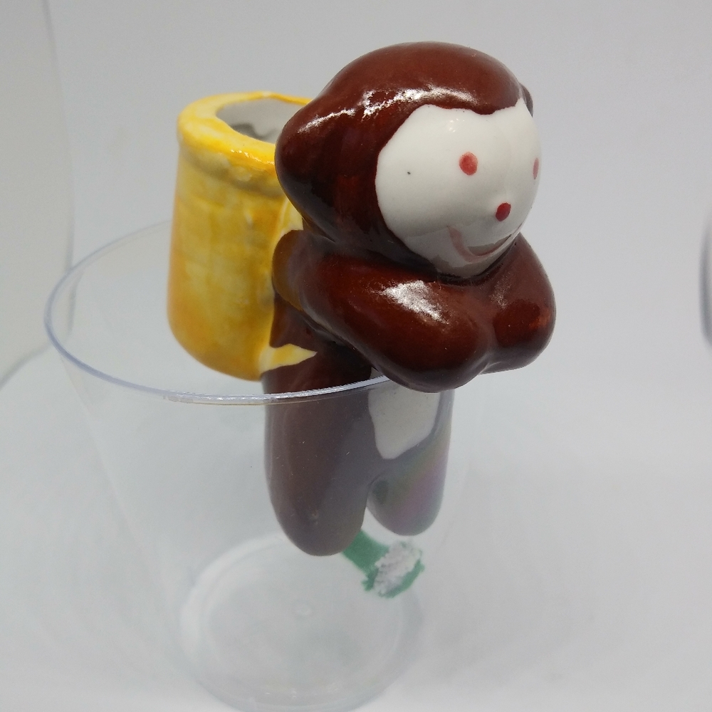 🐒 Cute Kawaii Monkey Mini Planter - Self Watering NIB